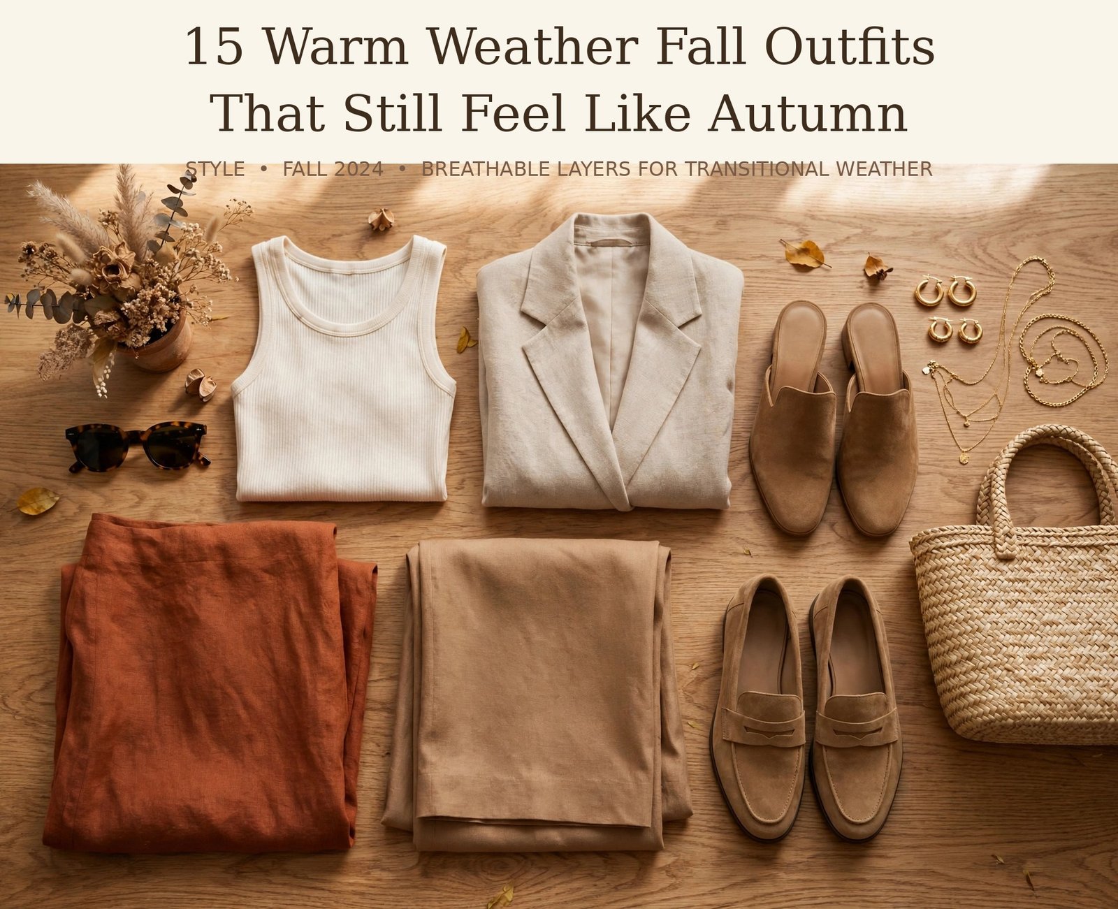 15 Warm Weather Fall Outfits That Still Feel Like Autumn